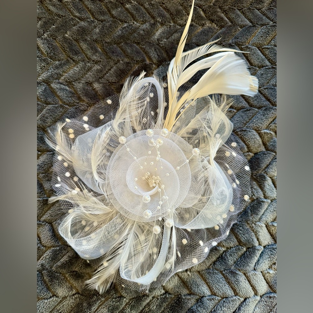 White Flower Hair Accessory